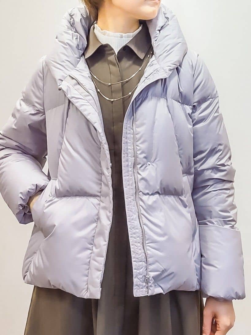 やまちゃんさんの「grove｜【名品アウター／800FP・多機能】つつまれダウンショート」を使ったコーディネート