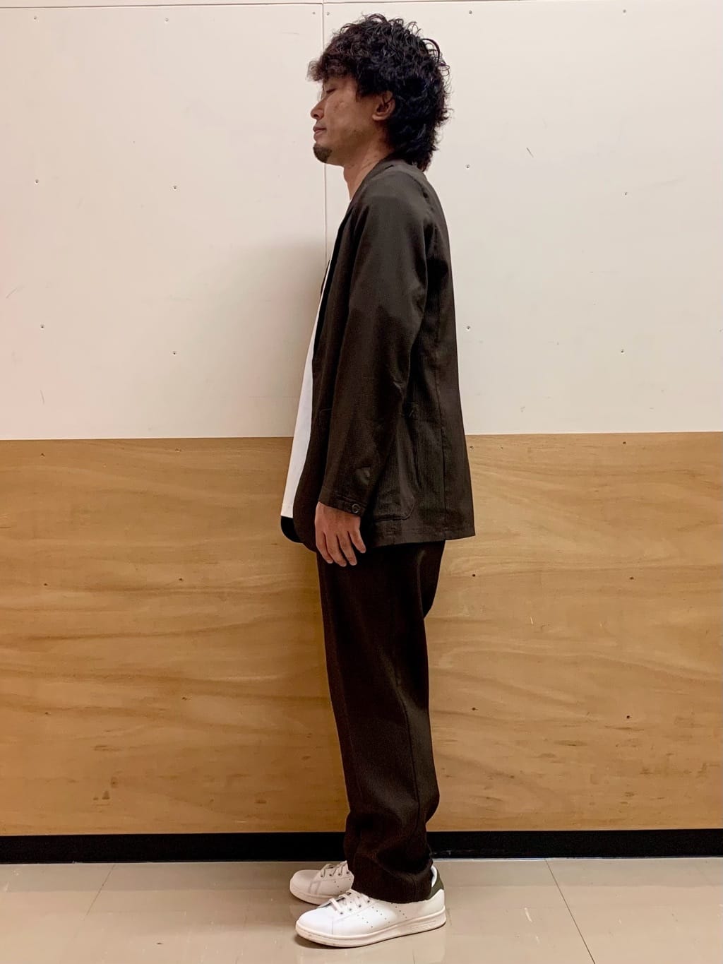MATUさんの「THE SHOP TK｜【Begin/ビギン10月号掲載】楊柳スマートジャケット　軽量/洗濯機OK/セットアップ可」を使ったコーディネート