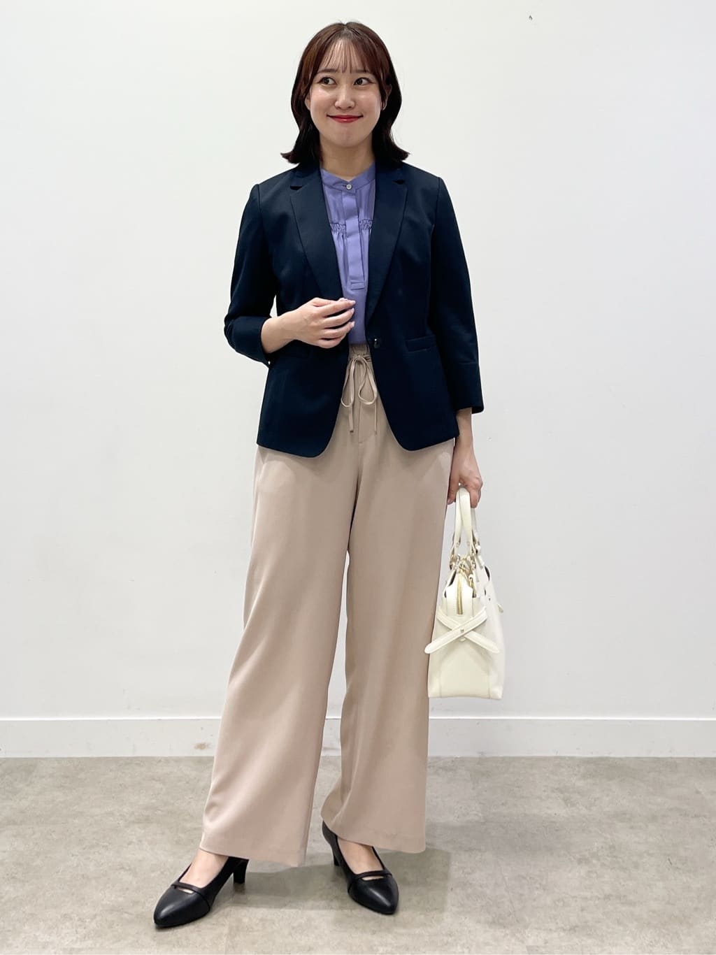 yukariさんの「Reflect｜【選べる5色◎／マシンウォッシュ可】シャーリングデザインブラウス」を使ったコーディネート