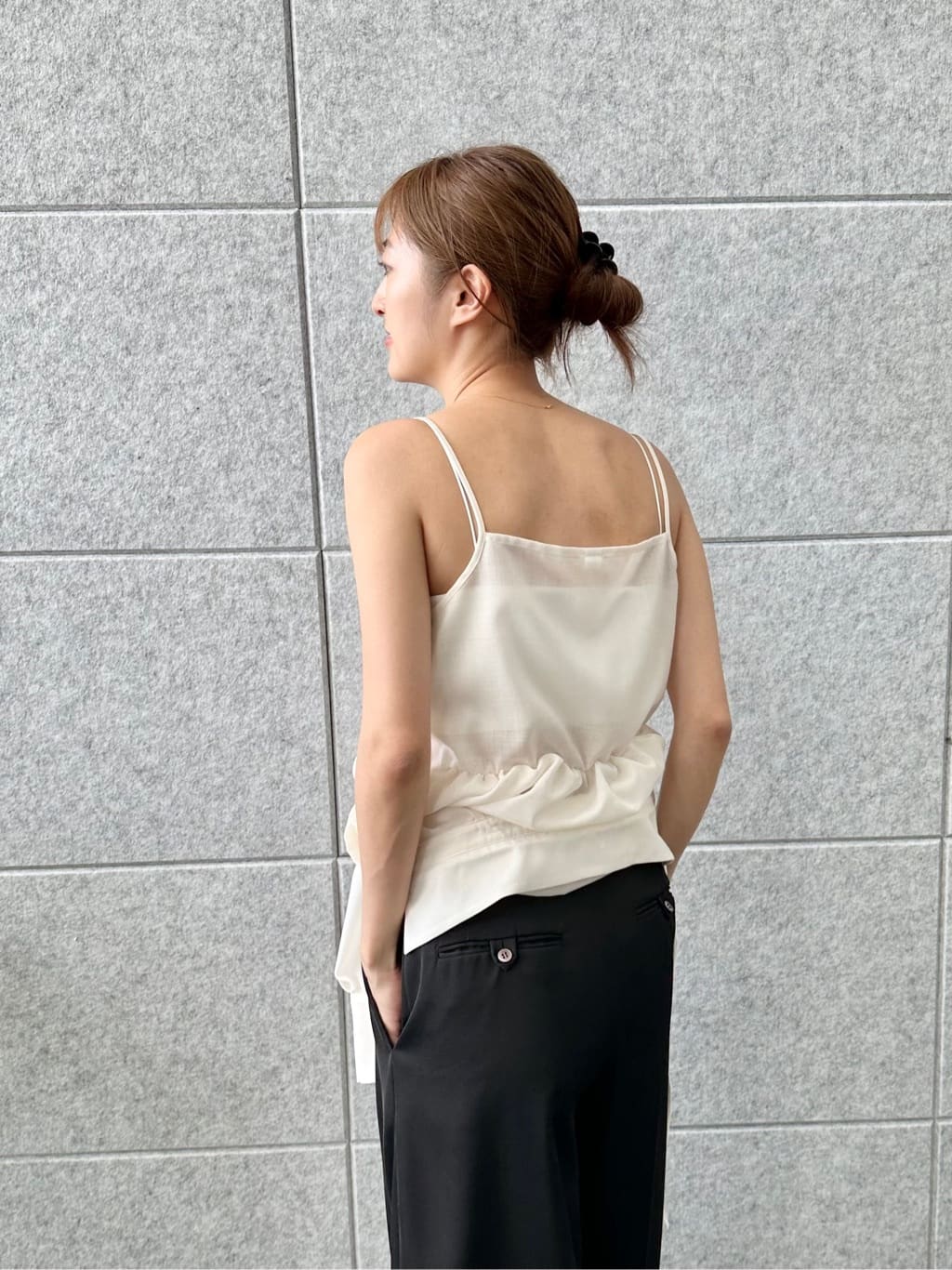 harunaさんの「CODE A｜air frame layered shirt」を使ったコーディネート