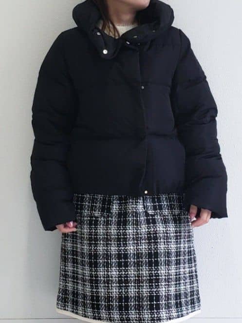 Riaさんの「index｜KAWADAダウンショートコート【撥水／洗濯機OK／静電気防止裏地】《XS～LL》」を使ったコーディネート