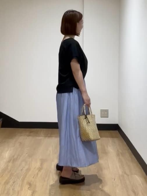 MIKIKOさんの「UNTITLED｜メタリックメッシュトート」を使ったコーディネート