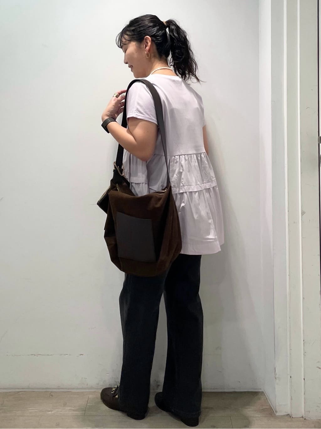 sumicaさんの「OPAQUE.CLIP｜ドッキングティアードトップス【洗濯機洗い可】」を使ったコーディネート