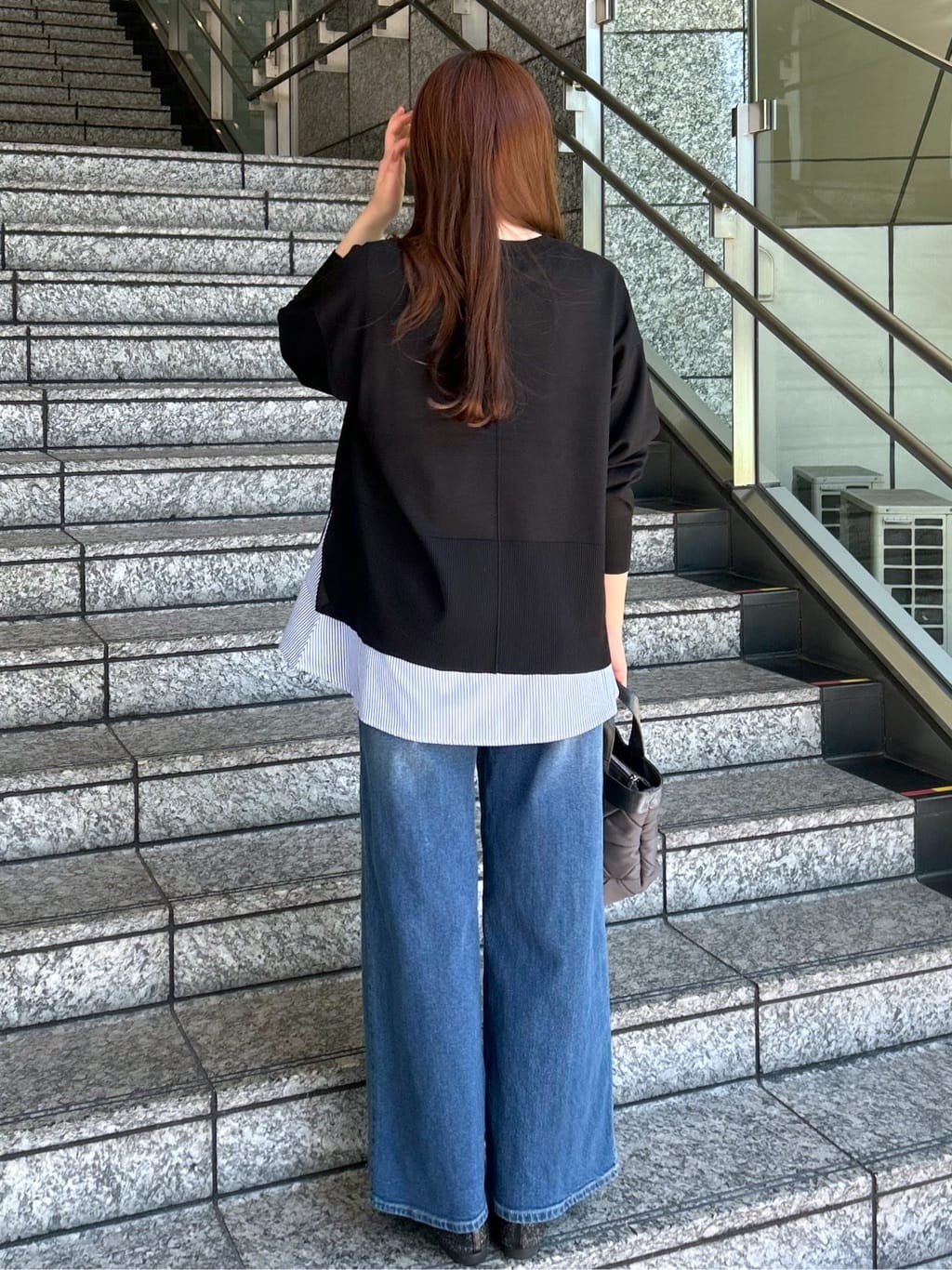 Risaさんの「OPAQUE.CLIP｜《ツインセット》リラクシーサイドスリットニット&times;ドッキングタンク【洗濯機洗い可】」を使ったコーディネート