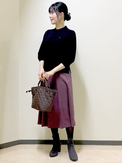  beni_gingerさんの「Reflect｜【透けにくい◎】衿付き七分袖ニット」を使ったコーディネート