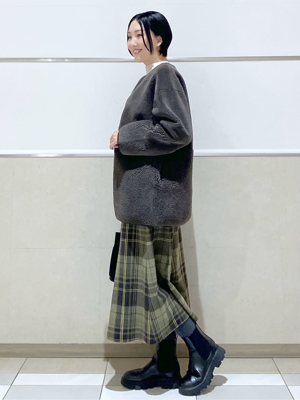 eriko さんの「Dessin｜【2WAY】フェイクムートンコート」を使ったコーディネート
