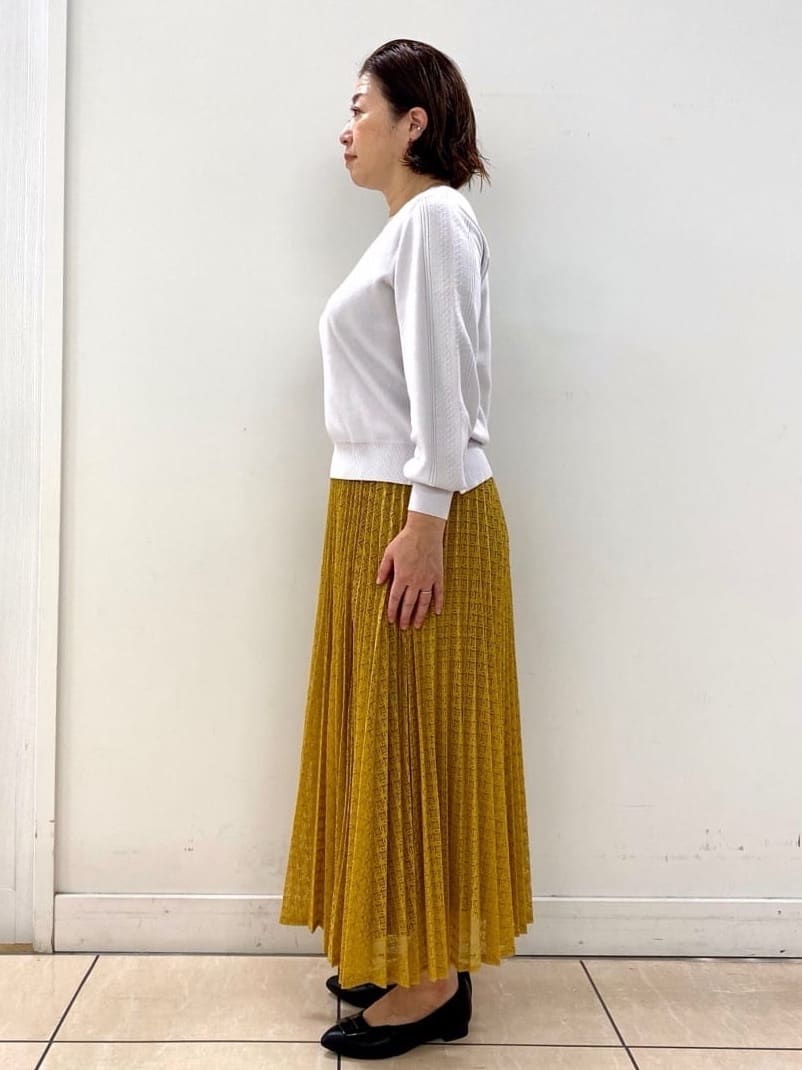ksmさんの「Reflect｜【選べる6色／長く着られる◎】ボートネックニット」を使ったコーディネート