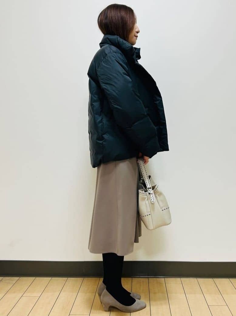 miiiさんの「Reflect｜【すっきりシルエット】ショート丈ダウンコート」を使ったコーディネート