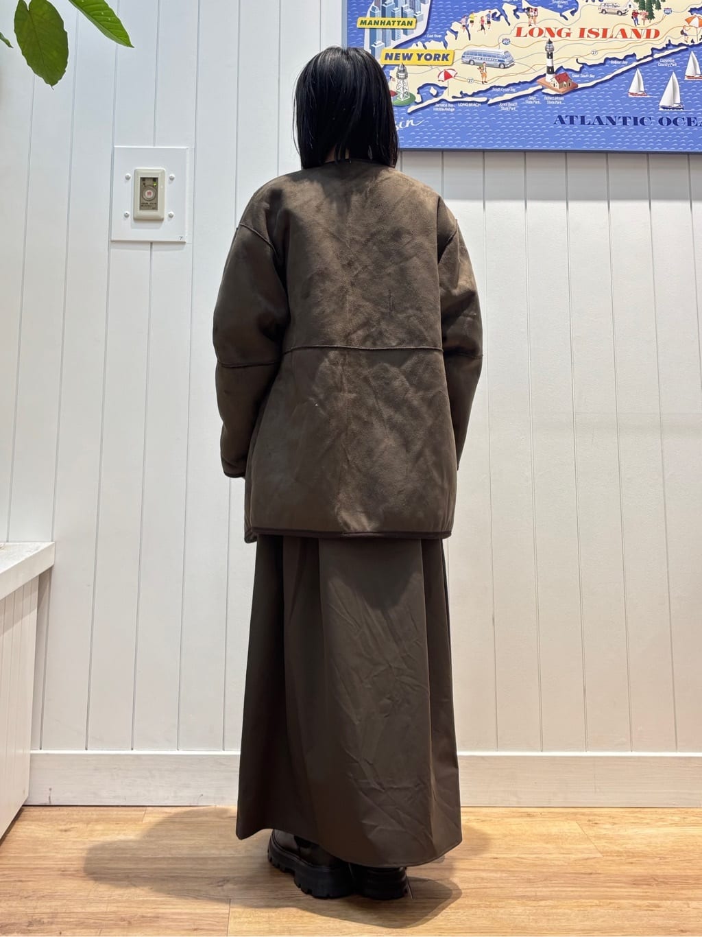 OKADAさんの「Dessin｜【2WAY】フェイクムートンコート」を使ったコーディネート