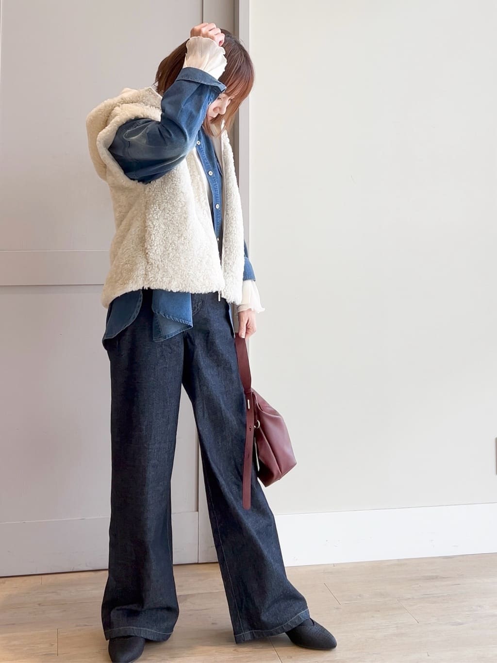 yamakoさんの「grove｜【名品アウター/3WAY・はっ水】ボアライナー付マウンテンパーカ」を使ったコーディネート