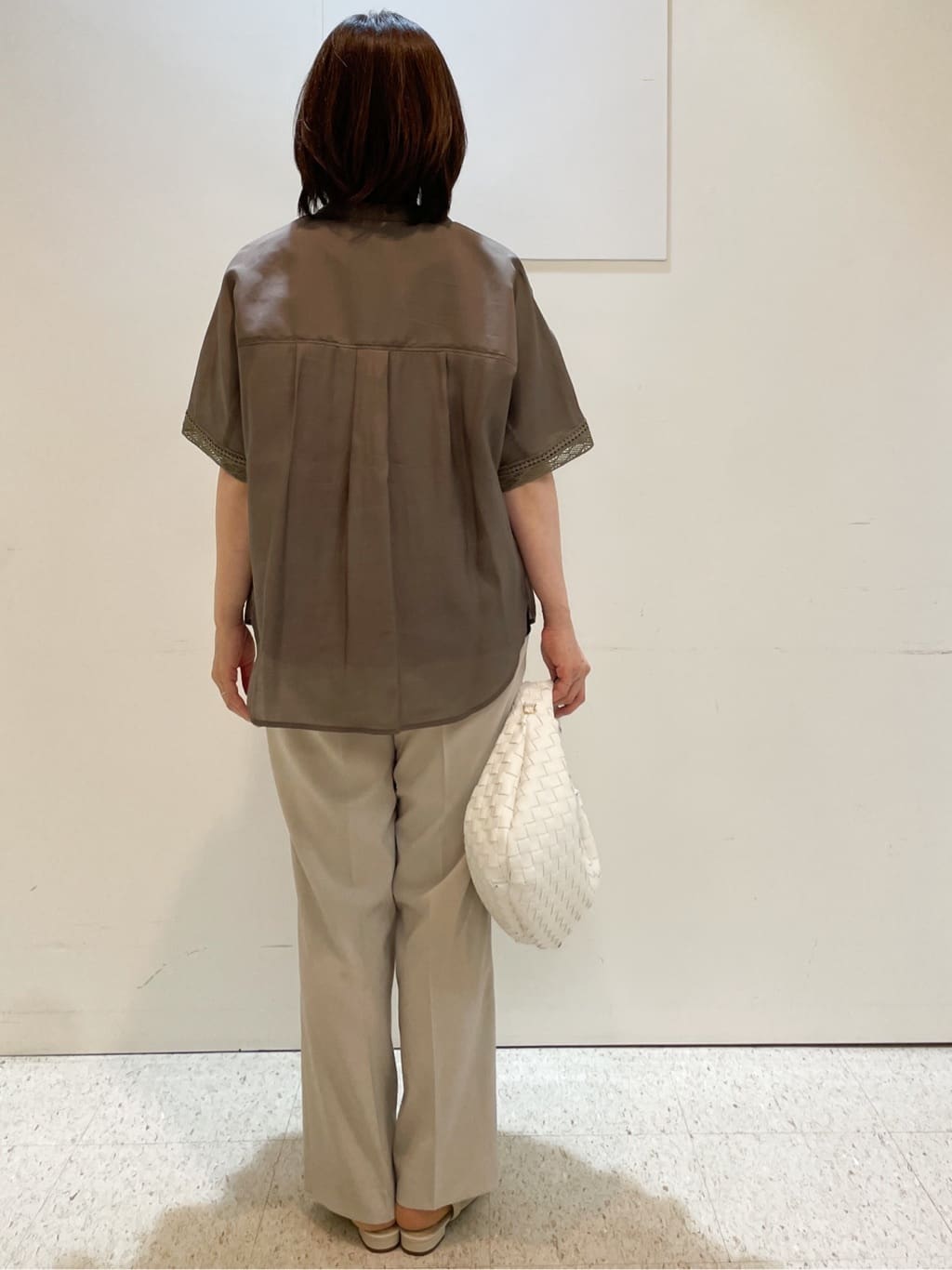 めいさんの「Reflect｜【マシンウォッシュ可】リネンライクフレアパンツ」を使ったコーディネート
