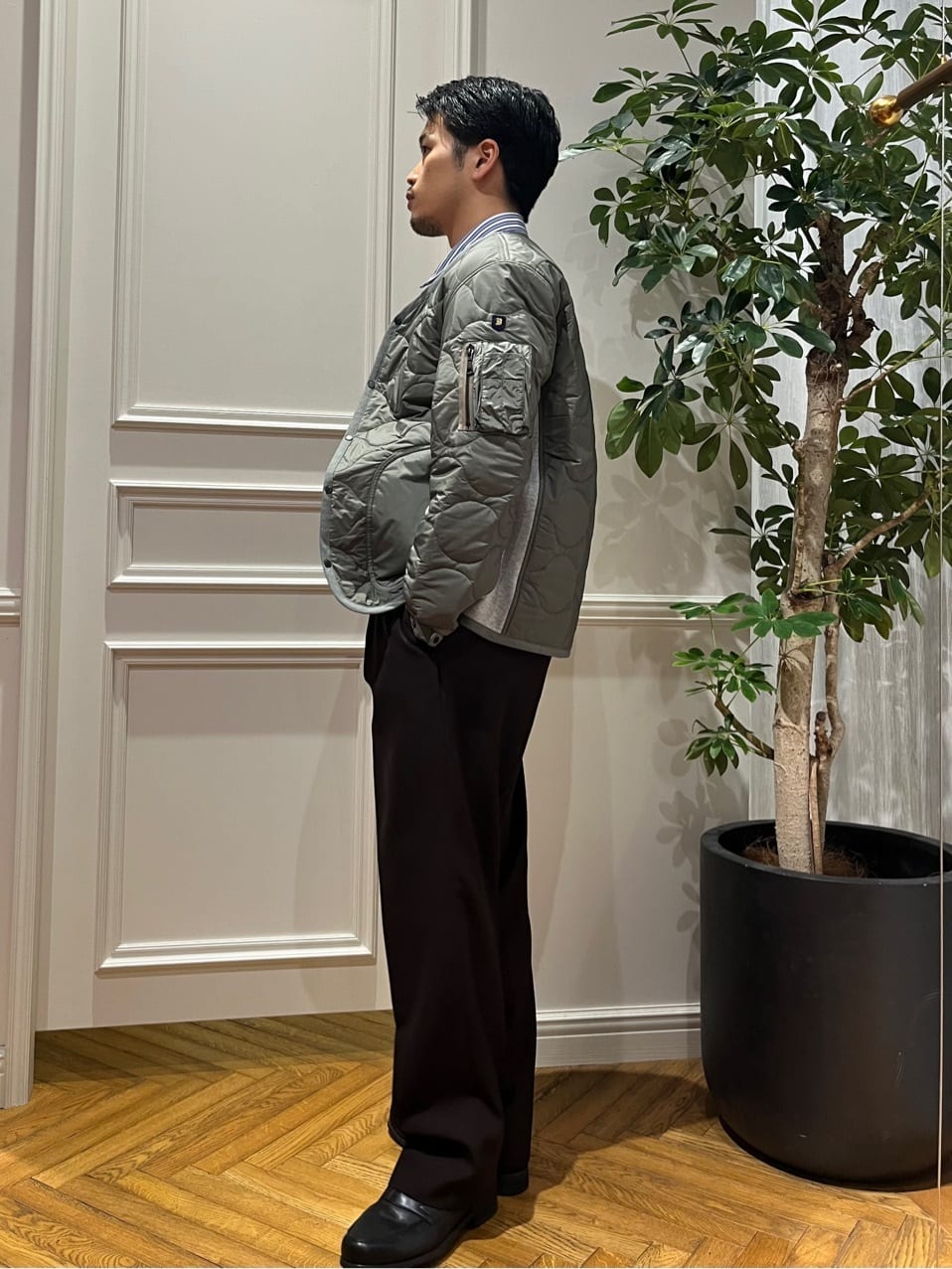 Tokuさんの「DRESSTERIOR｜◆キルティング ライナージャケット」を使ったコーディネート