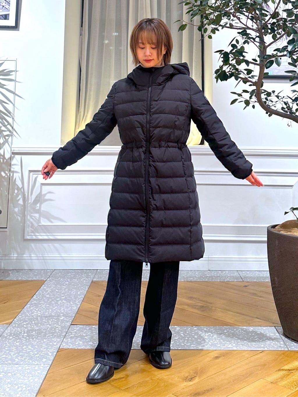 なべこさんの「DRESSTERIOR｜◆【3WAY/撥水素材/インナー付/CLASSY.12月号掲載】3WAYダウンライナーコート」を使ったコーディネート