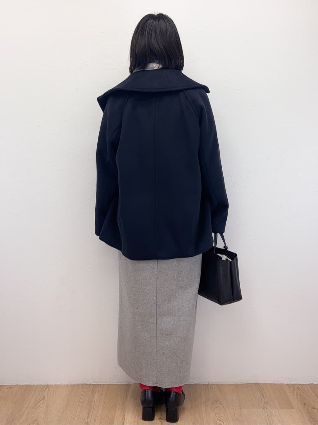 Takeさんの「OPAQUE.CLIP｜カシミヤブレンドウールミドルピーコート」を使ったコーディネート