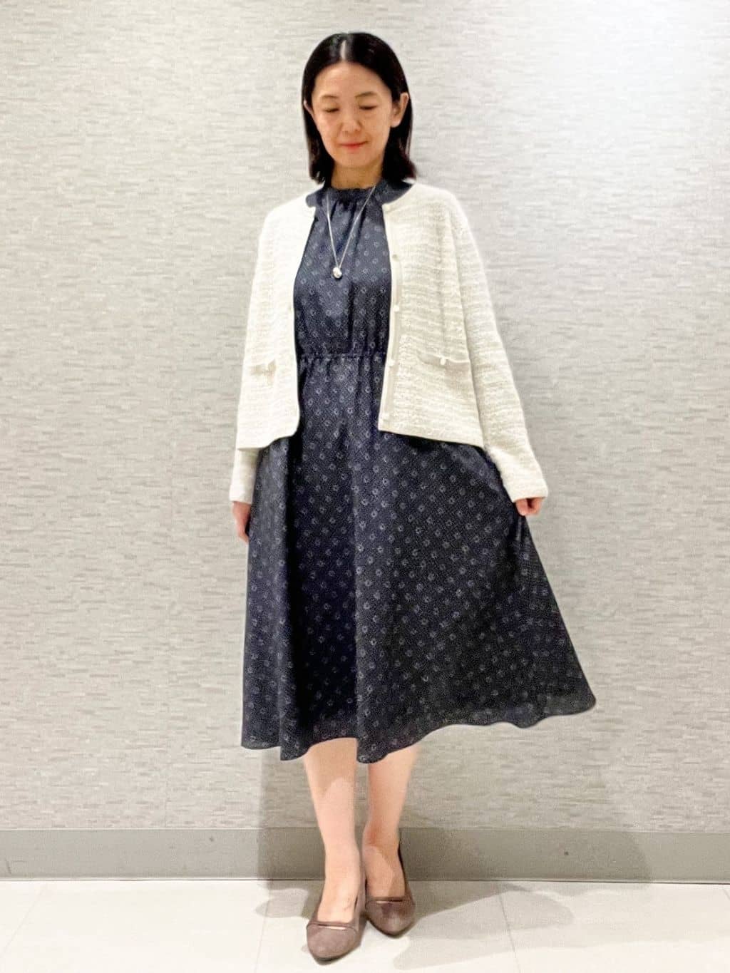 marikoさんの「Reflect｜【ライトアウター／ゆったりシルエット／気軽な羽織に◎】ドライタッチカーディガン」を使ったコーディネート