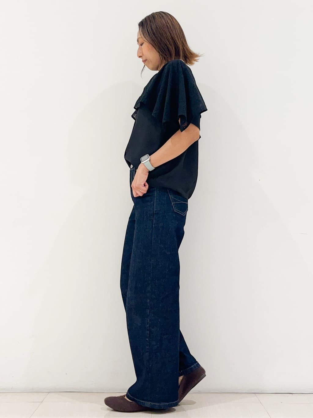 yuuco.さんの「grove｜【SOMETHING&times;grove別注】LISAWIDE DENIM PANTS」を使ったコーディネート