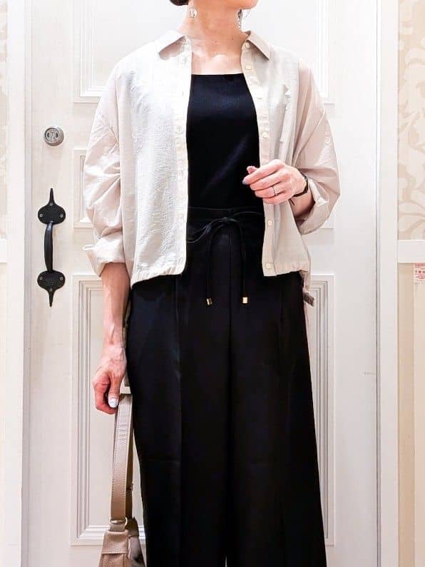maiさんの「grove｜2WAYスクエアネックタンク」を使ったコーディネート
