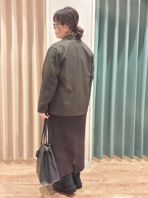 タガさんの「SHOO･LA･RUE｜【絶妙なゆるピタ/洗濯機可】ちくちくしにくい リブハイネックやわらかニット」を使ったコーディネート