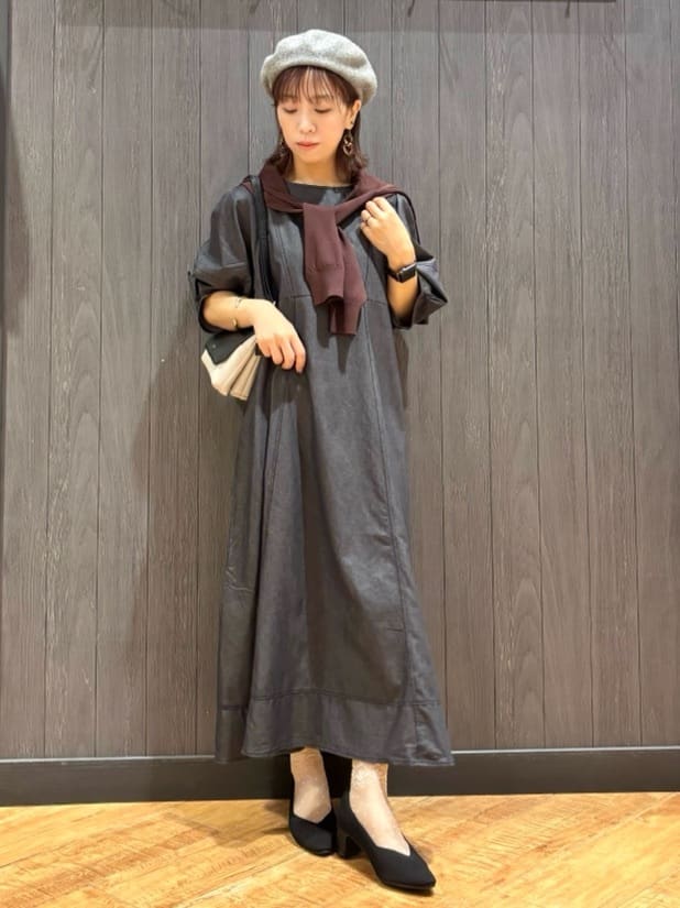 meiさんの「SHOO･LA･RUE｜【洗える/S-LL】上品なラメ使い クルーネック ニットカーディガン」を使ったコーディネート