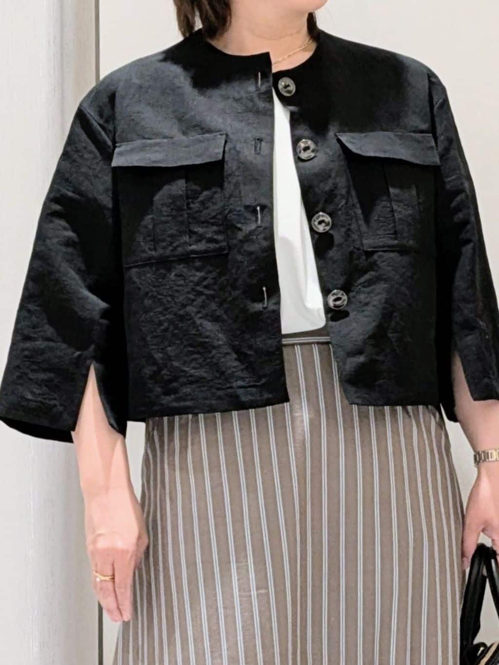 Onumaさんの「UNTITLED｜【ステンレス】レイヤードチェーンネックレス」を使ったコーディネート