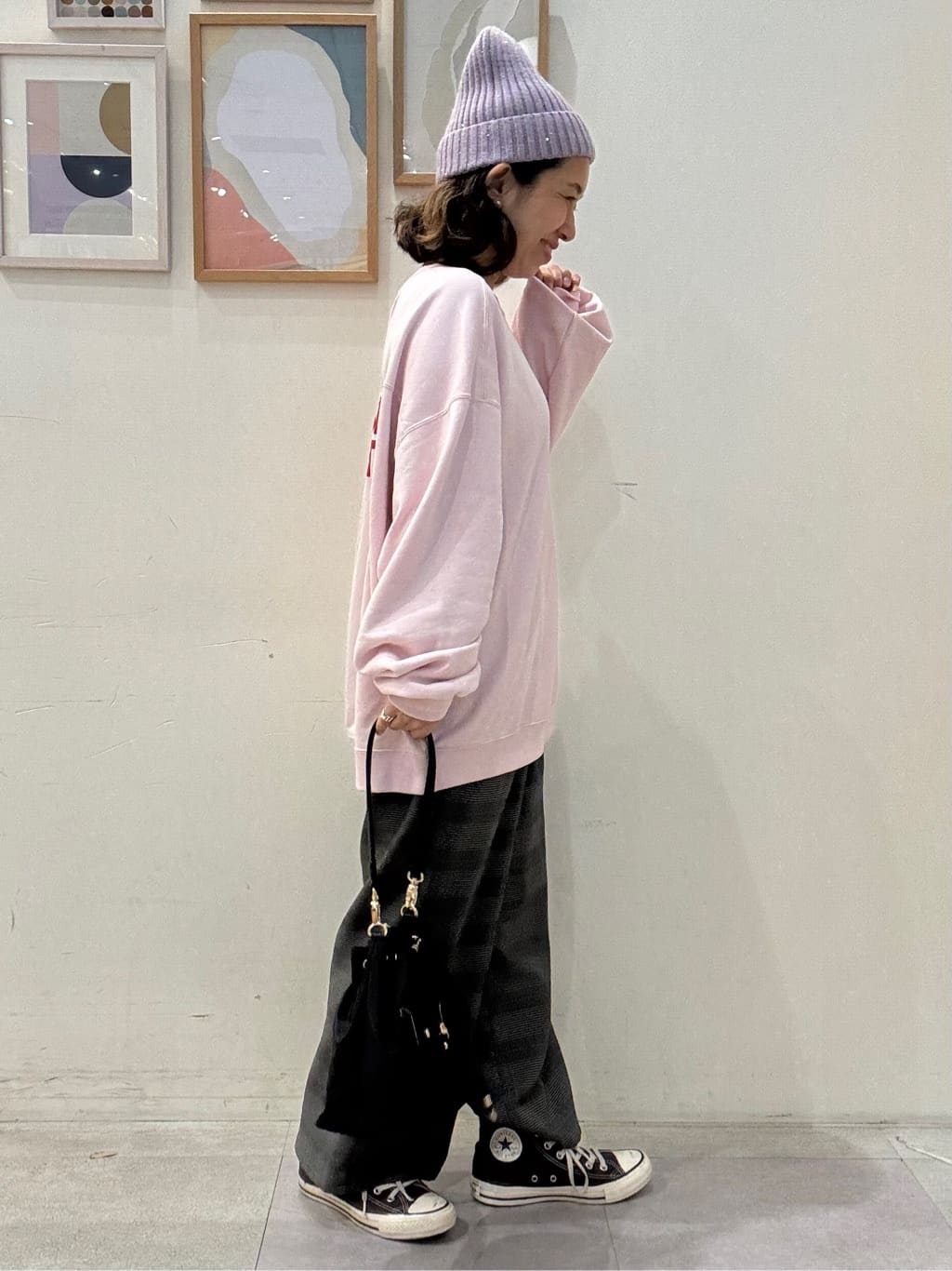 たけぴさんの「SHOO･LA･RUE｜【S-LL/セットアップ可/洗濯後しわになりにくい】きちんと見え タックワイドパンツ」を使ったコーディネート