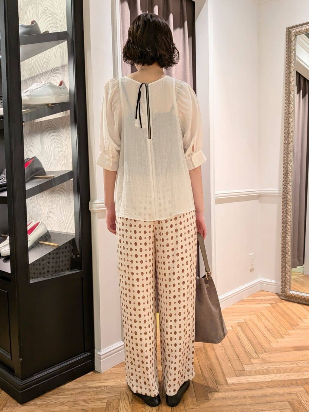 saoriさんの「DRESSTERIOR｜◆ソフトレザーバレエシューズ」を使ったコーディネート
