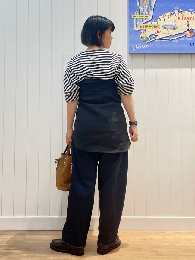 mikaさんの「Dessin｜【二の腕カバー／UVカット】ランタンスリーブカットソー」を使ったコーディネート