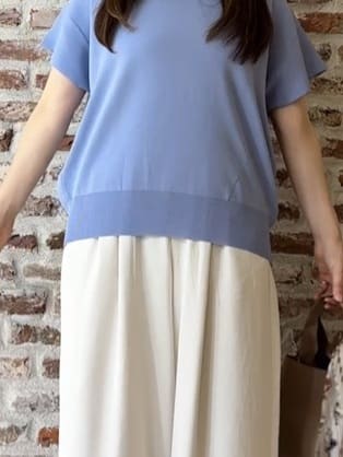 tokiさんの「THE SHOP TK｜さらさらフレアスリーブサマーニット【毛玉になりにくい/UV/洗濯機OK】」を使ったコーディネート