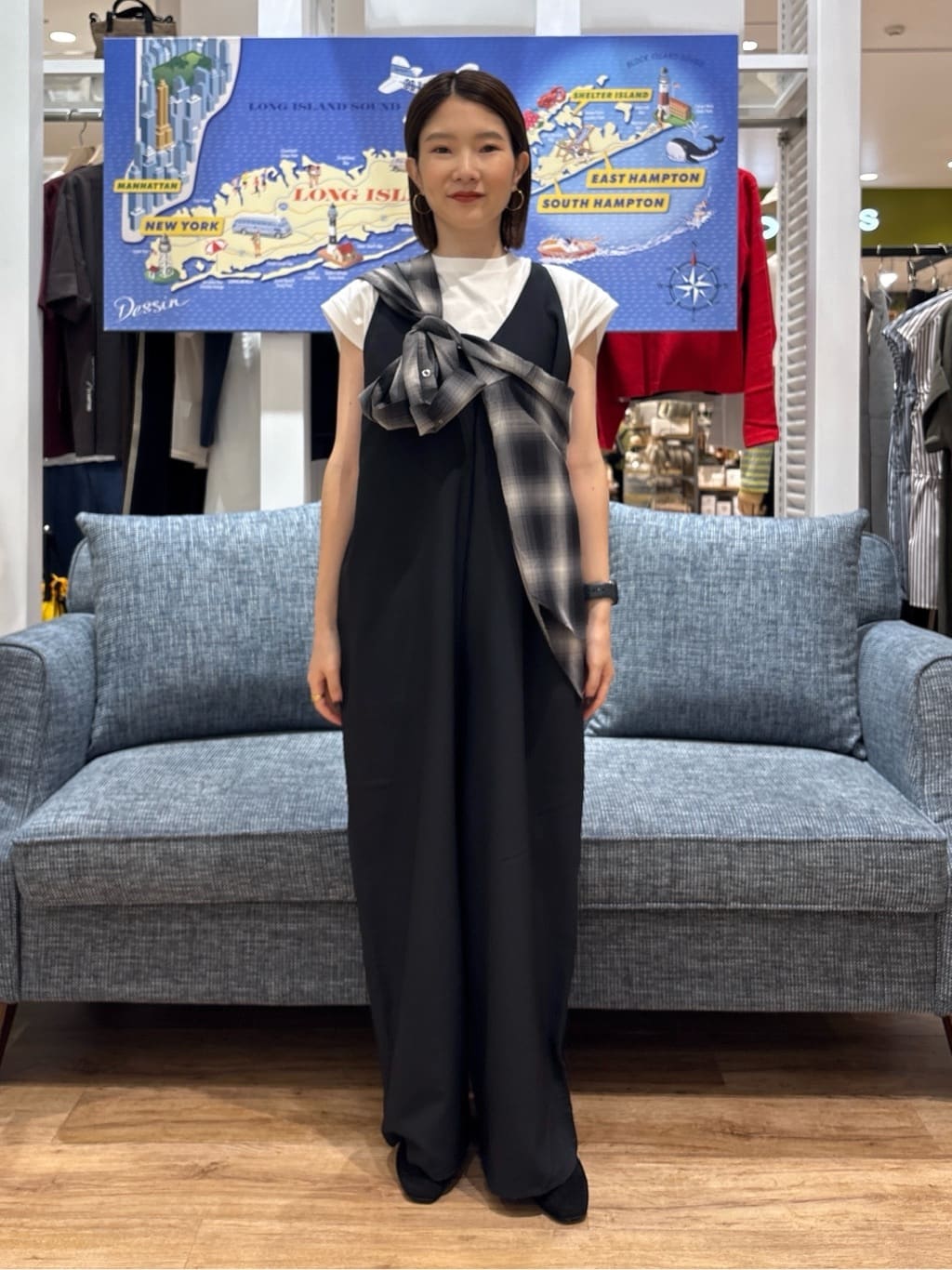 risaさんの「Dessin｜【洗える】オーガニックコットンフレンチスリーブ」を使ったコーディネート