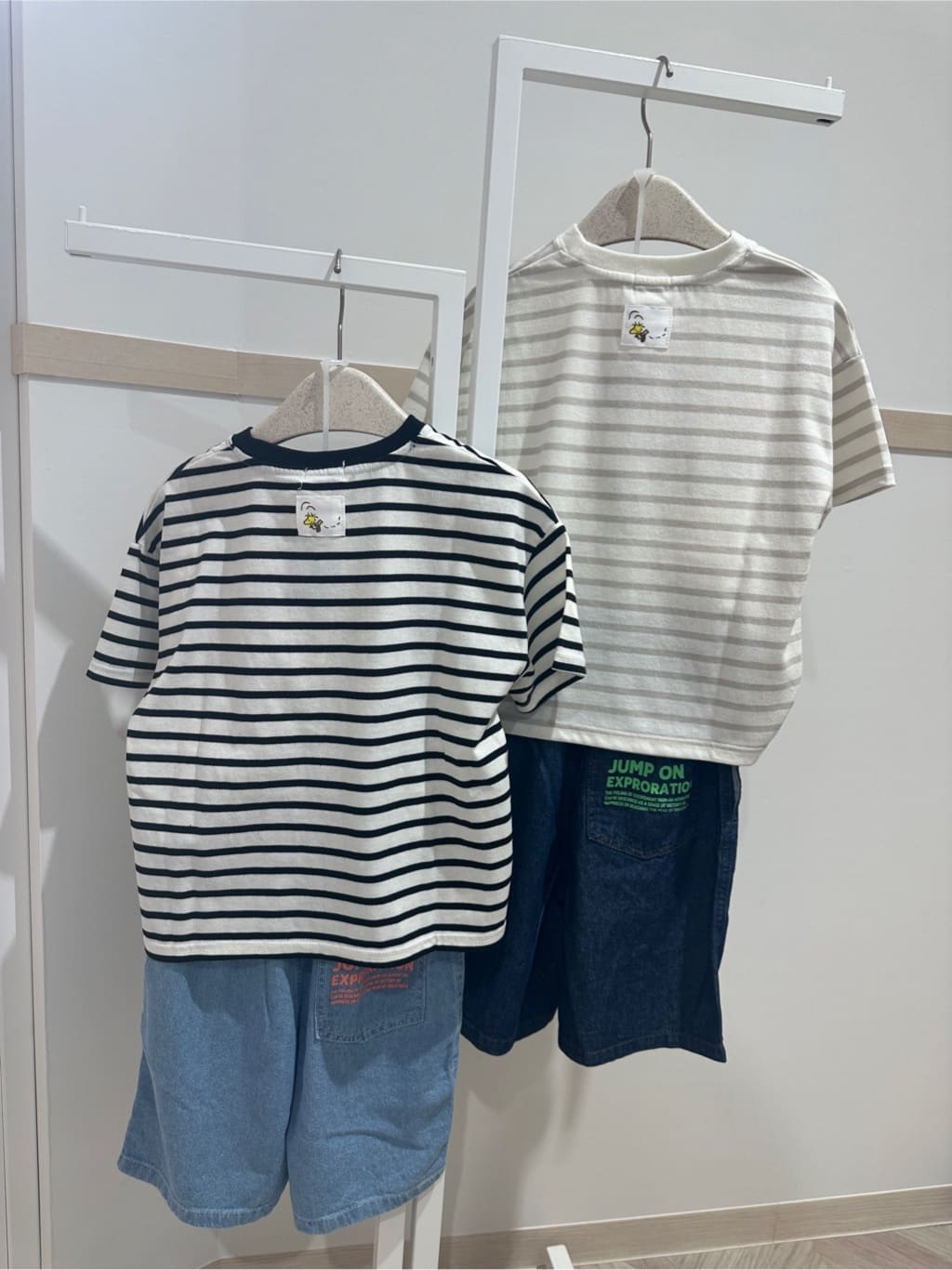 netさんの「SHOO･LA･RUE｜【PEANUTS】ボーダーTシャツ」を使ったコーディネート