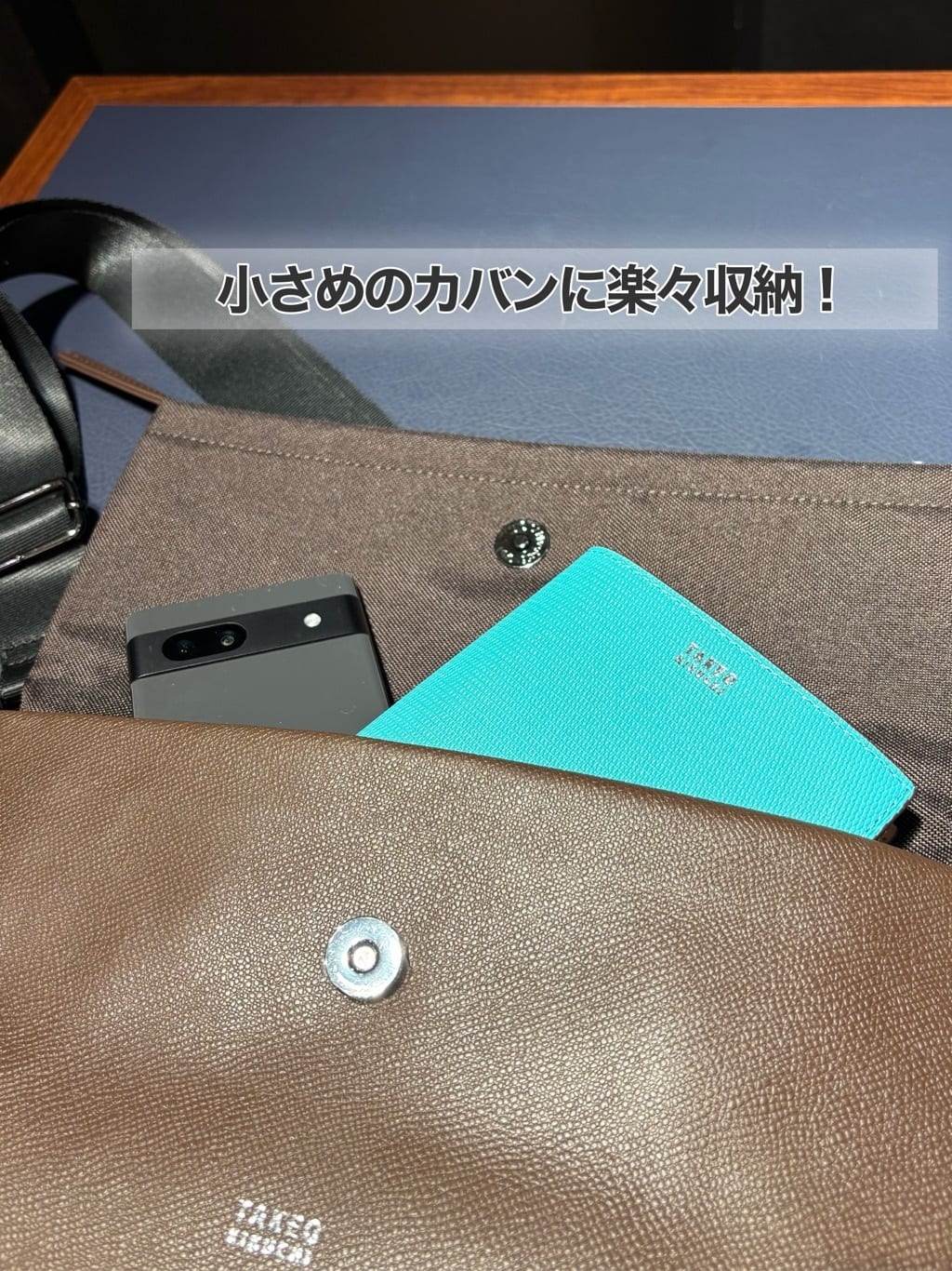りまさんの「TAKEO KIKUCHI｜【ソフト＆ナチュラル】ミニメッシュ レザー 2つ折り財布」を使ったコーディネート