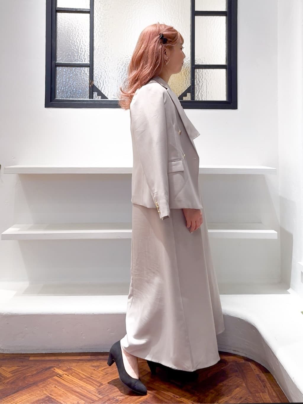 Harukaさんの「grove｜【カセット服】洗えるAラインキャミワンピース」を使ったコーディネート