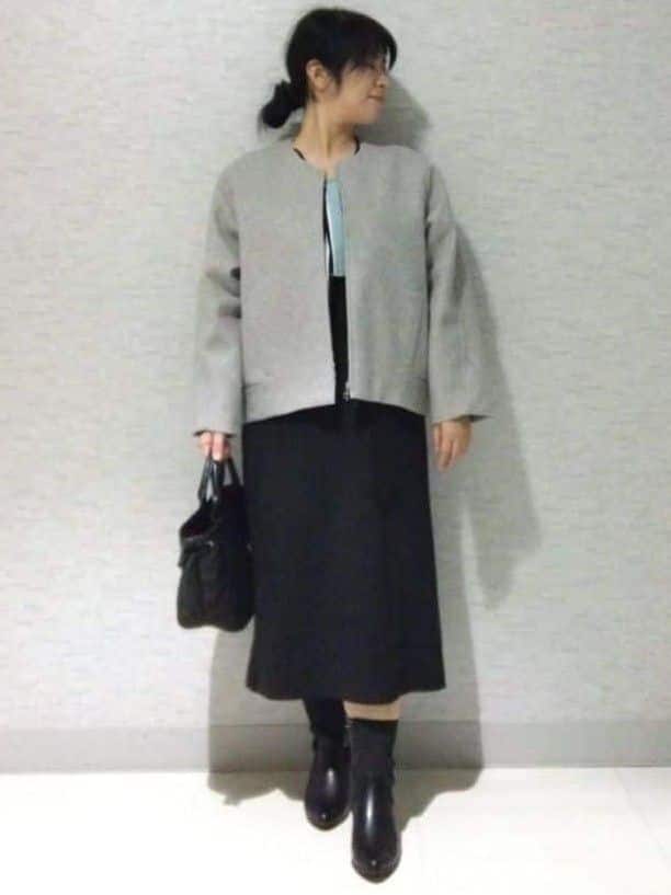 sakoさんの「Reflect｜【ゆったりシルエット】ジャージメルトンコクーンジャケット」を使ったコーディネート