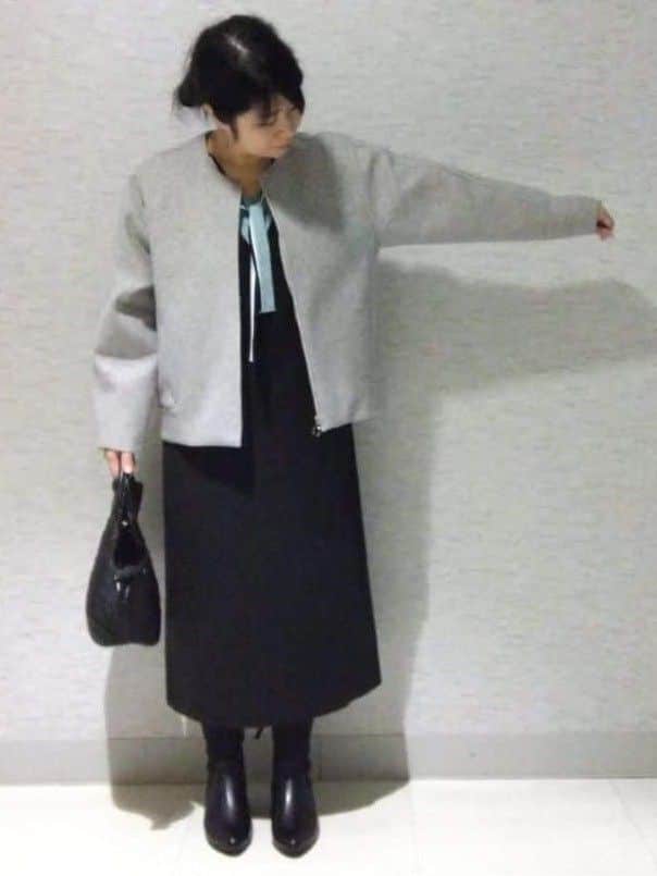 sakoさんの「Reflect｜【ゆったりシルエット】ジャージメルトンコクーンジャケット」を使ったコーディネート
