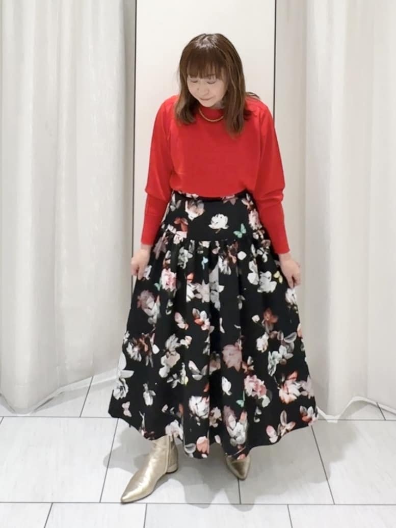ʏᴜᴋɪᴋᴏさんの「UNTITLED｜【アンサンブル可/洗える】シルクウールカシミヤ ドルマンスリーブニット」を使ったコーディネート