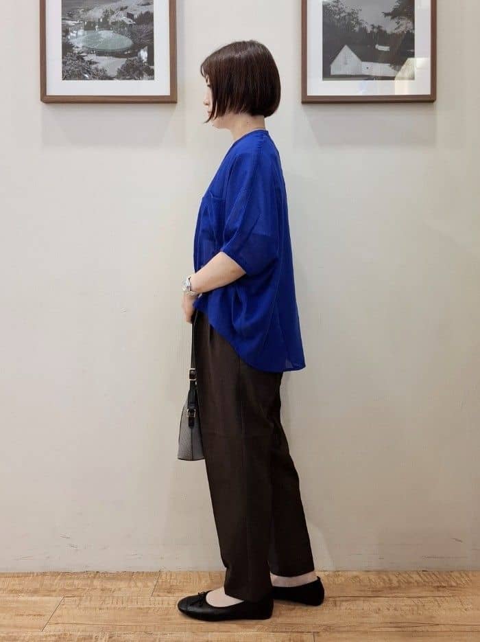 まあるさんの「SHOO･LA･RUE｜【S-LL/ひんやり/UV】選べる6柄でそれぞれ欲しくなる プリントTシャツ」を使ったコーディネート