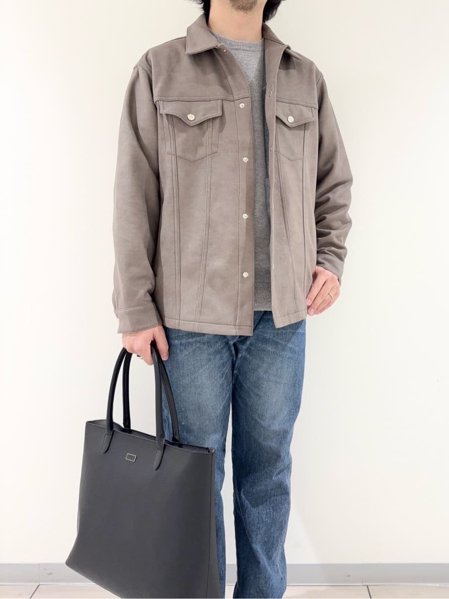 及川さんの「TAKEO KIKUCHI｜【Air Palette Knit】ワンポイント カラーニット プルオーバー」を使ったコーディネート