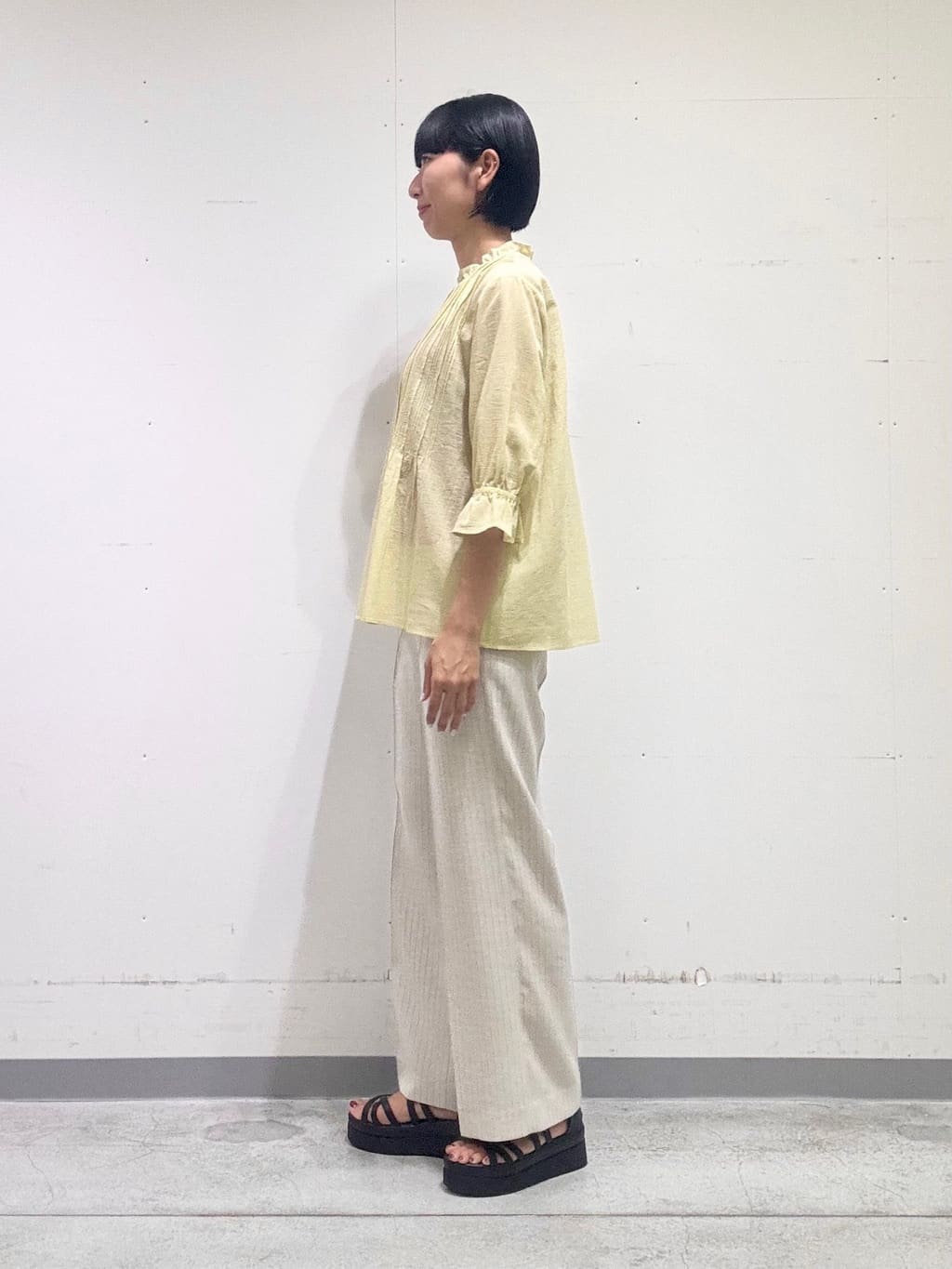 naoさんの「INDIVI｜【洗える/コットン】ピンタックシアーブラウス」を使ったコーディネート