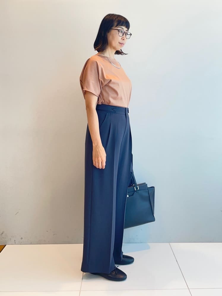 murayamaさんの「INDIVI｜【軽く羽織れる！】ダブルジャケット」を使ったコーディネート