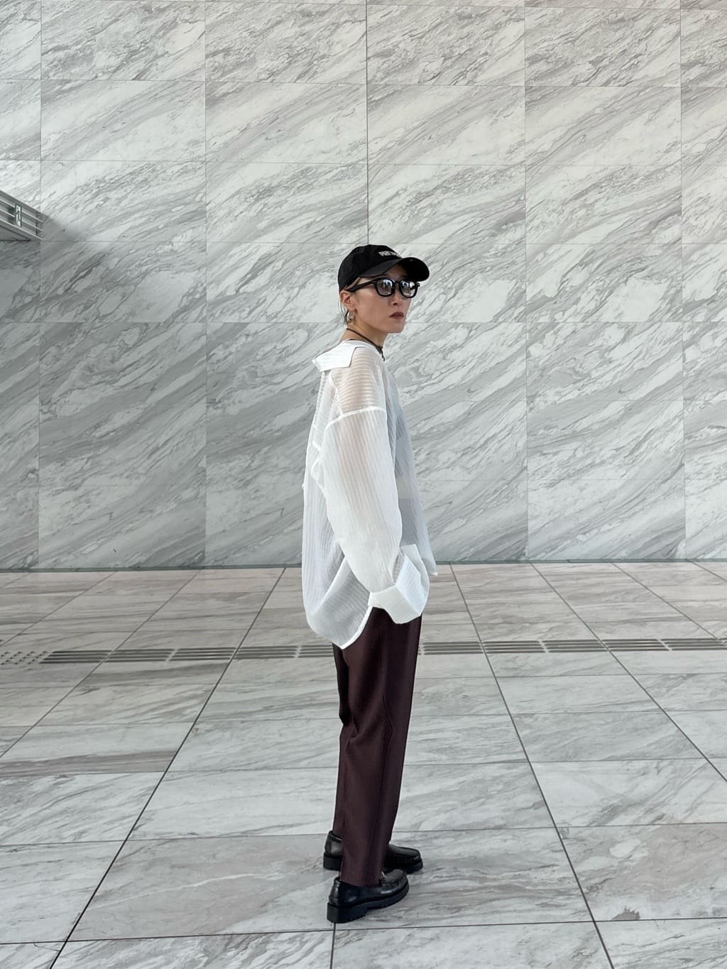 kotakiさんの「INDIVI｜Comfy SET UP｜イージーテーパードパンツ【セットアップ対応／通勤/カセット服】」を使ったコーディネート