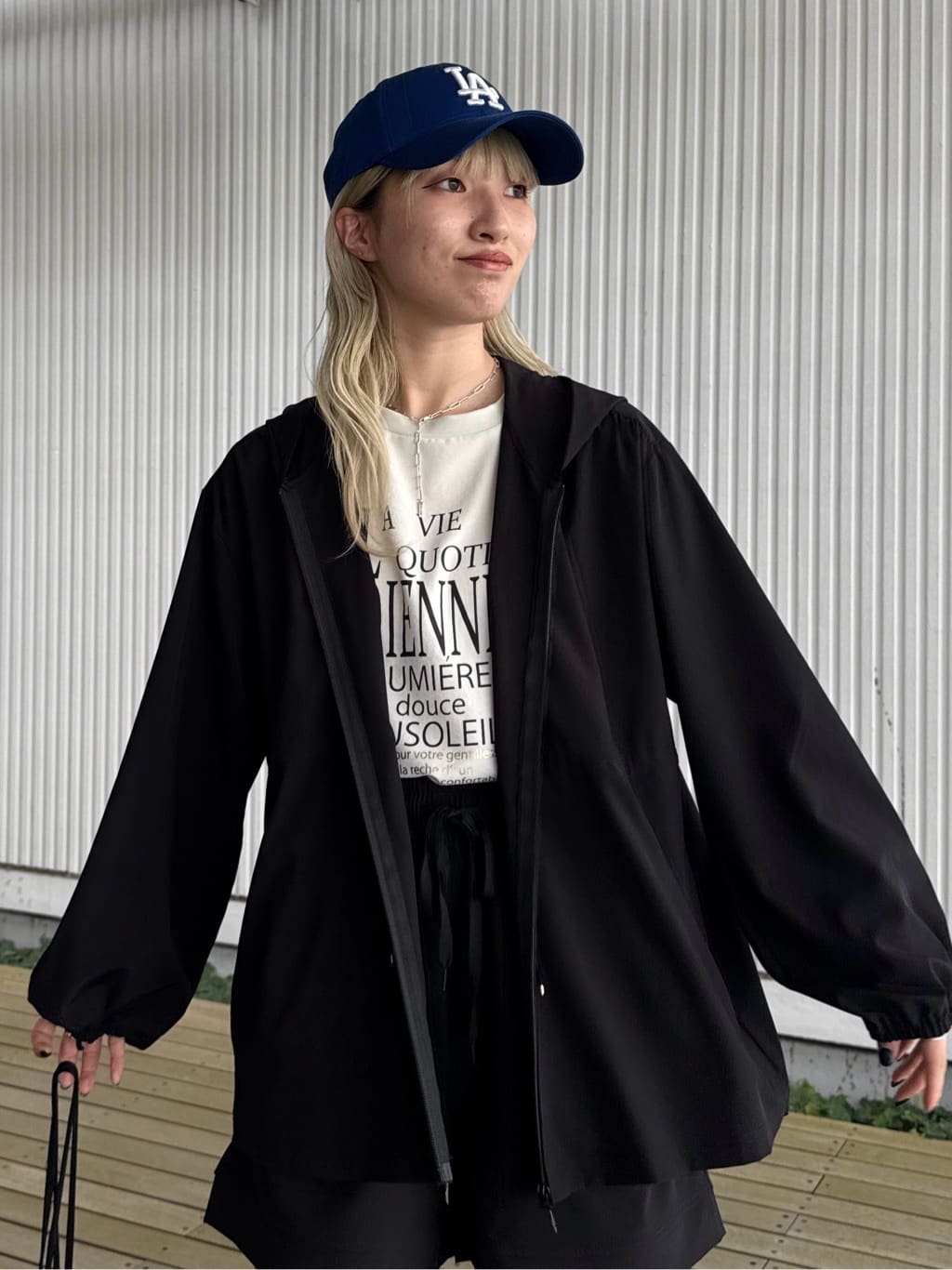 omaさんの「THE SHOP TK｜【mizugiwa/ラッシュガード】ショートパンツ/セットアップ可/接触冷感/UVケア/洗濯機OK」を使ったコーディネート