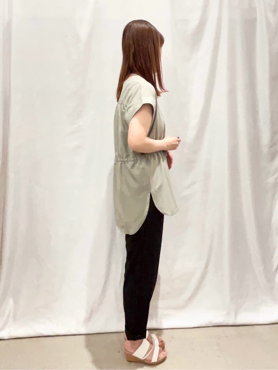 ゆっきーさんの「SHOO･LA･RUE｜【S-LL】シルエットが変えられる ウエストリボンブラウス」を使ったコーディネート