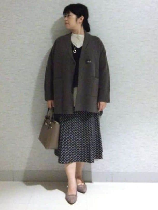sakoさんの「Reflect｜【ライトアウター／気軽な羽織に◎】オフボディカーディガン」を使ったコーディネート