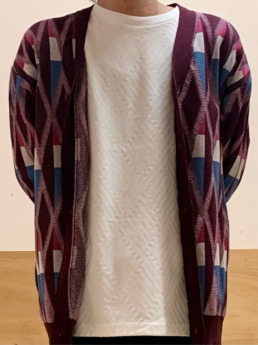 MATUさんの「THE SHOP TK｜【季節の変わり目に活躍】ニットカーディガン 選べる2デザイン(柄&無地)/洗濯機OK」を使ったコーディネート