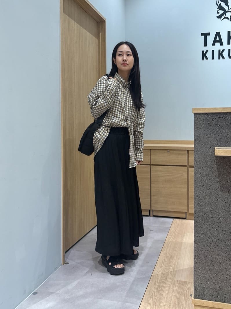 よぴさんの「TAKEO KIKUCHI｜チェックボーラーガーゼシャツ」を使ったコーディネート