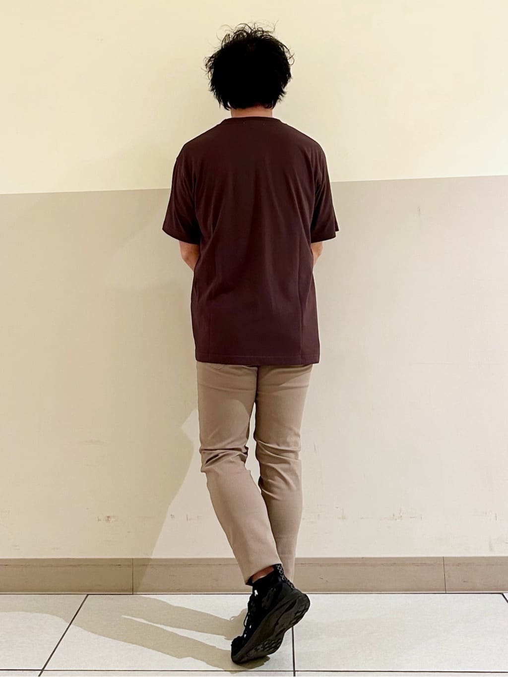 KENJI Iさんの「THE SHOP TK｜リサイクルアート半袖Tシャツ【接触冷感/洗濯機OK】」を使ったコーディネート