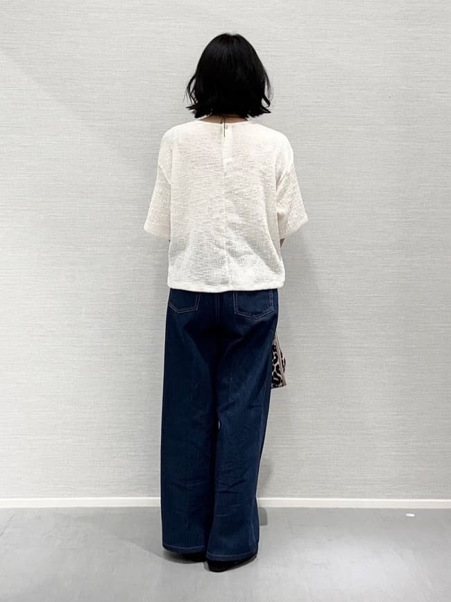 Yukoさんの「UNTITLED｜【五分袖/ジャージトップス】スラブカールマイヤープルオーバー」を使ったコーディネート