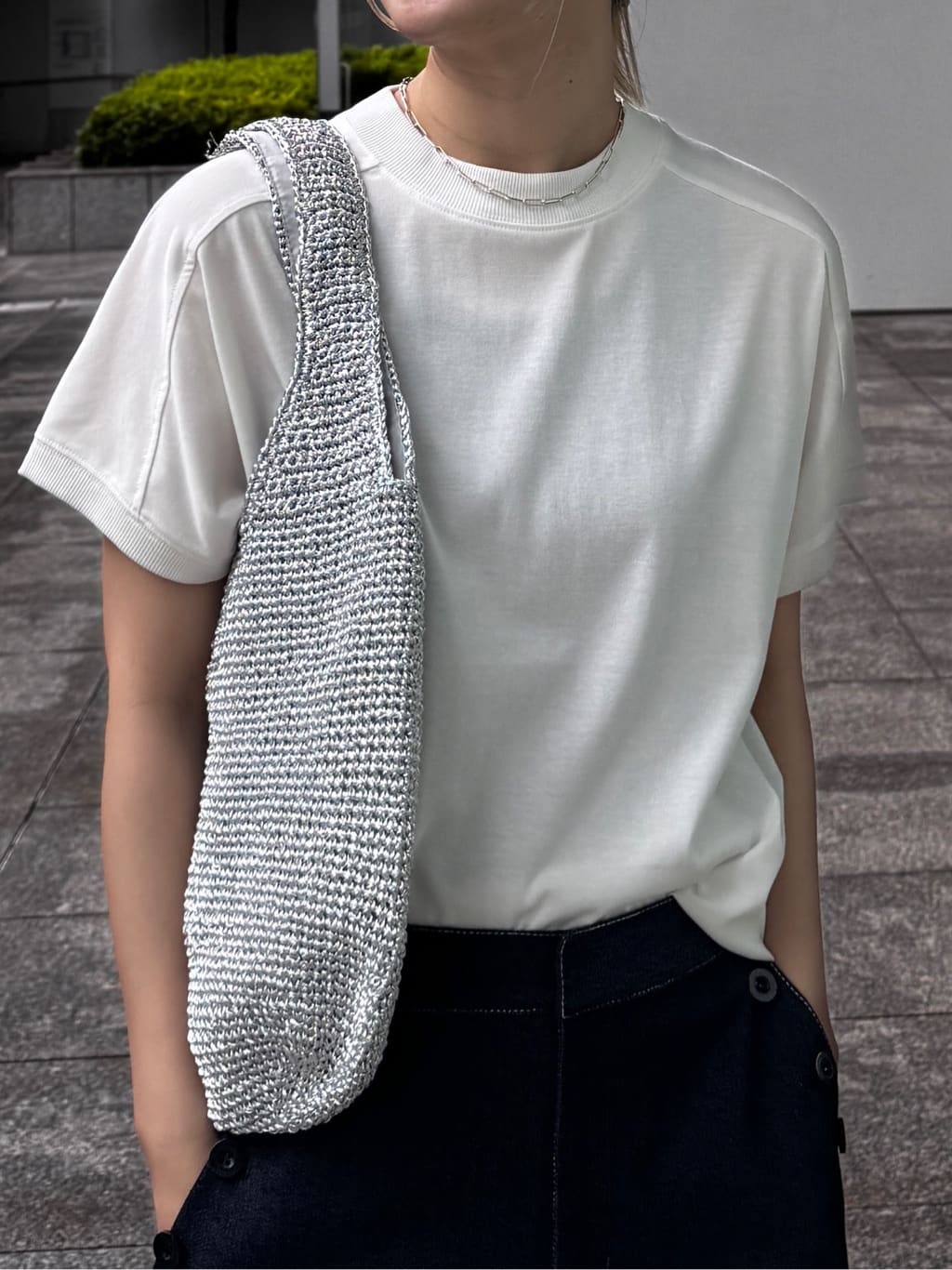 omaさんの「THE SHOP TK｜◆フレンチ袖プルオーバー【毛玉になりにくい/接触冷感/UV/洗濯機OK】」を使ったコーディネート