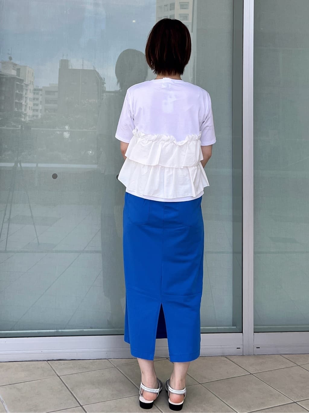 yo-koさんの「OPAQUE.CLIP｜イージーナロースカート／セットアップ対応【UVケア／接触冷感／洗濯機洗い可】」を使ったコーディネート