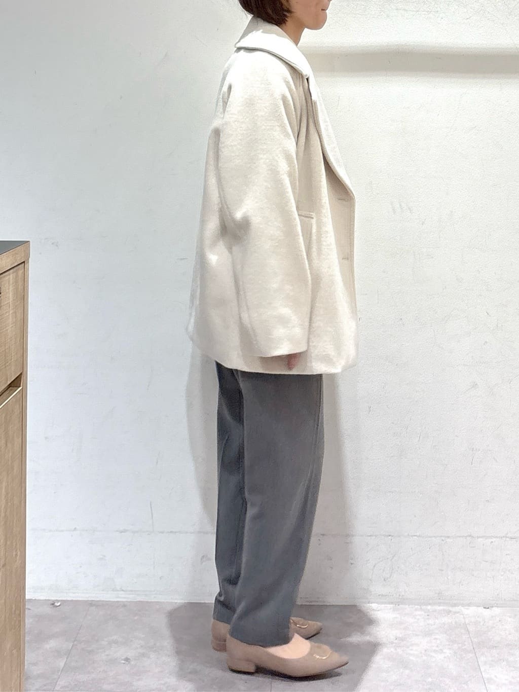 たけねぇさんの「OPAQUE.CLIP｜ウォームタッチ イージーテーパードパンツ【洗濯機洗OK／ストレッチ】」を使ったコーディネート